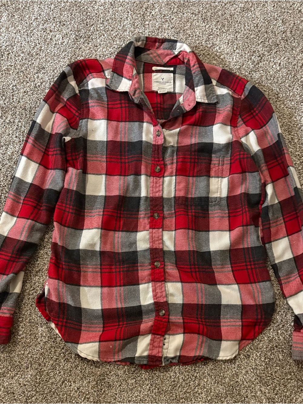 Lot of 15 American Eagle Outfitters Flannels Plaid Button-Down Shirts - Picture 16 of 16